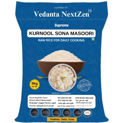 Vedanta NextZen™ Original Kurnool Sona Masoori Raw Rice – 5kg