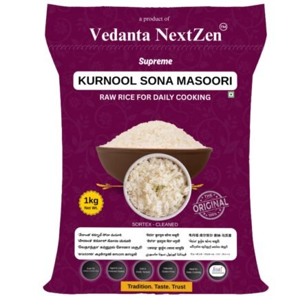 Vedanta NextZen™ Original Kurnool Sona Masoori Raw Rice – 1kg
